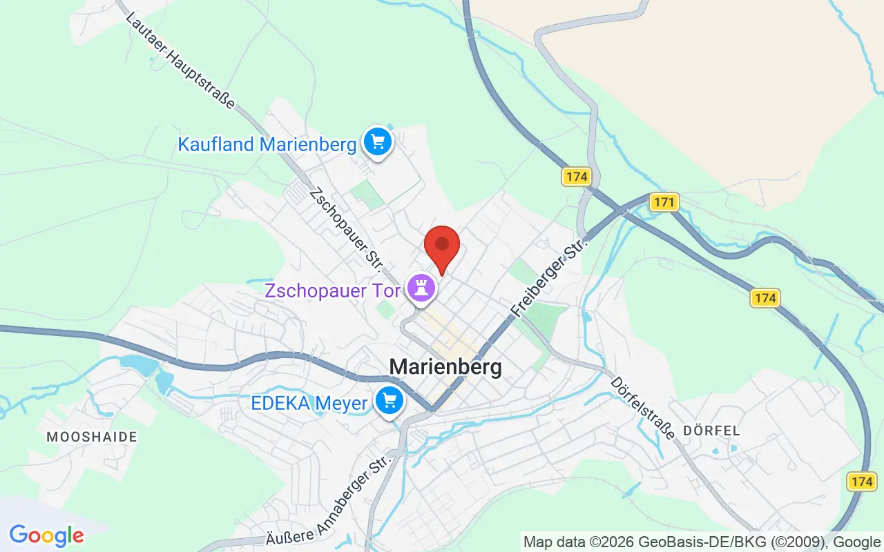 Zulassungsstelle Zschopau auf der Karte