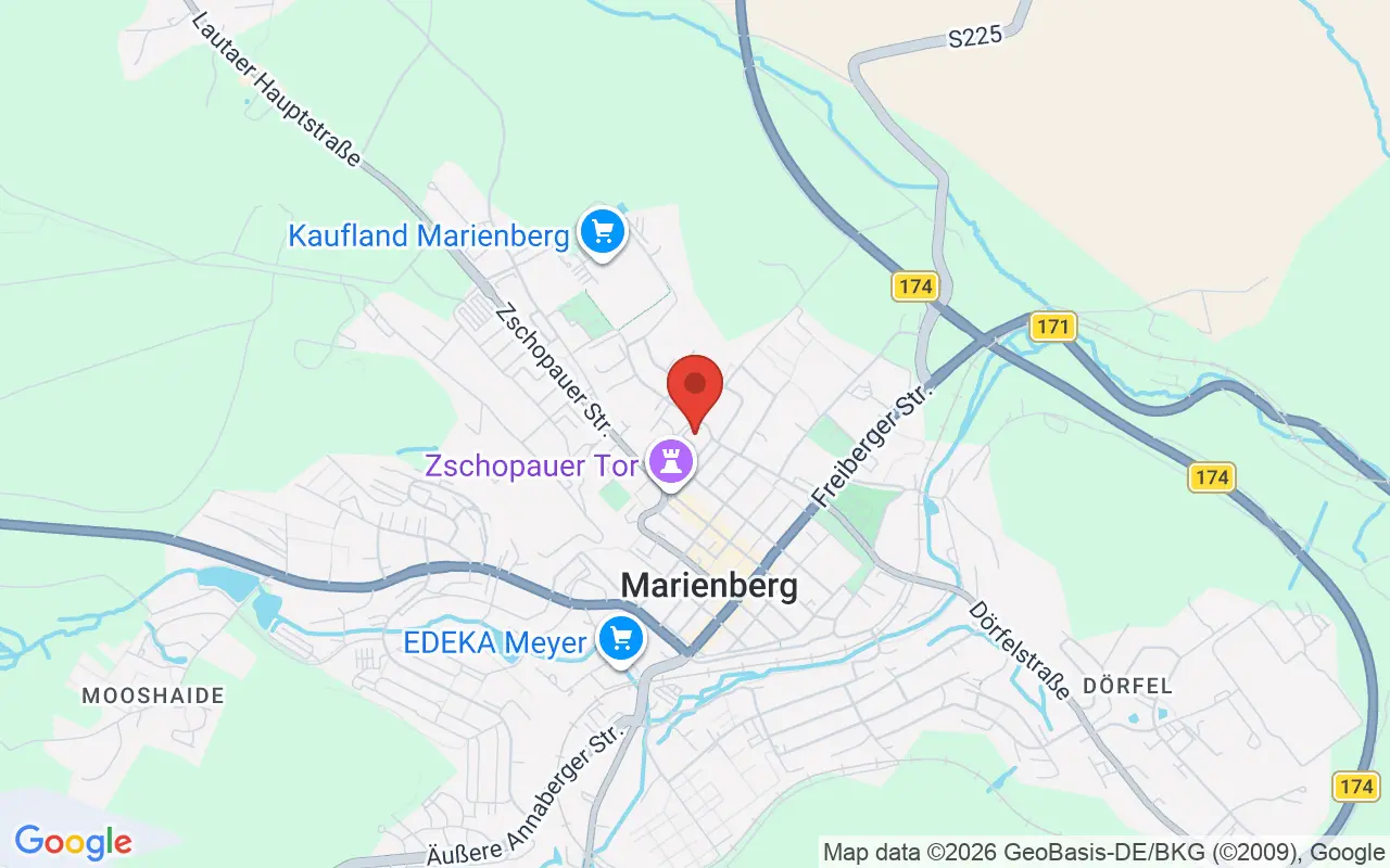 Zulassungsstelle Marienberg auf der Karte