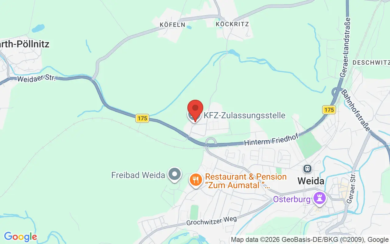Zulassungsstelle Zeulenroda auf der Karte