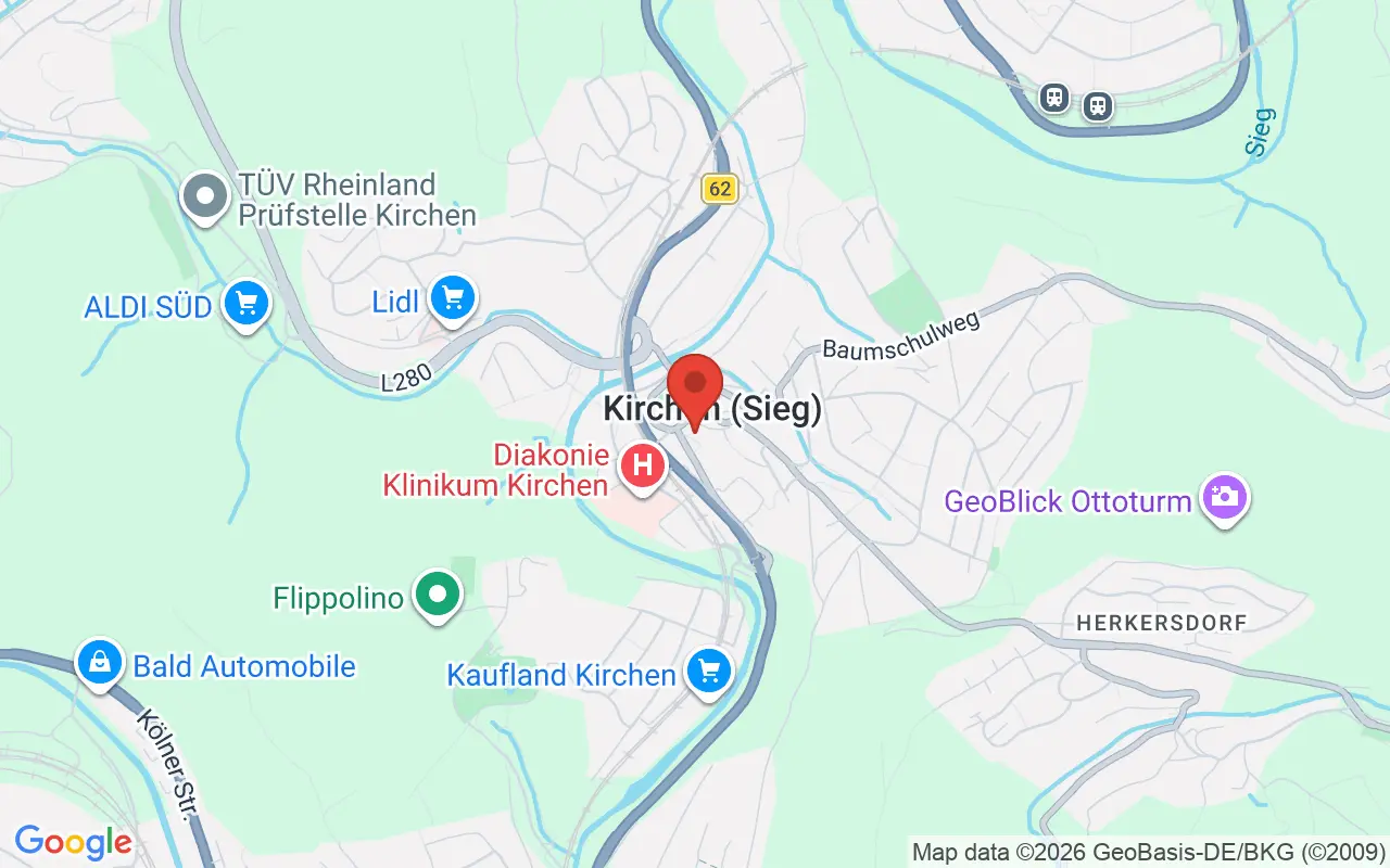 Zulassungsstelle Kirchen auf der Karte