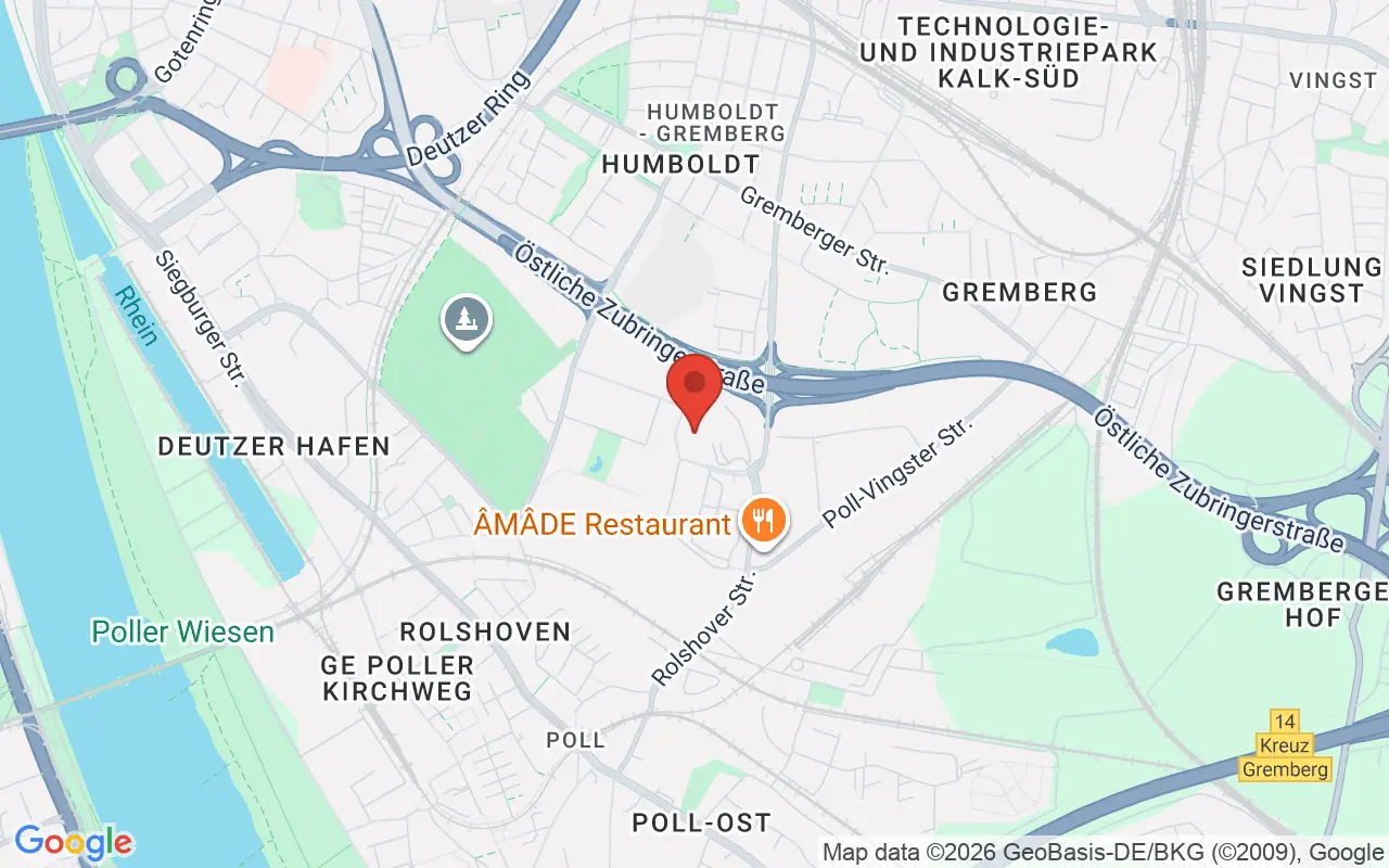 Zulassungsstelle Köln auf der Karte