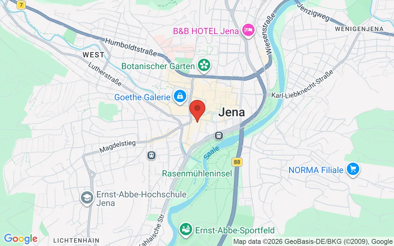 Zulassungsstelle Jena auf der Karte