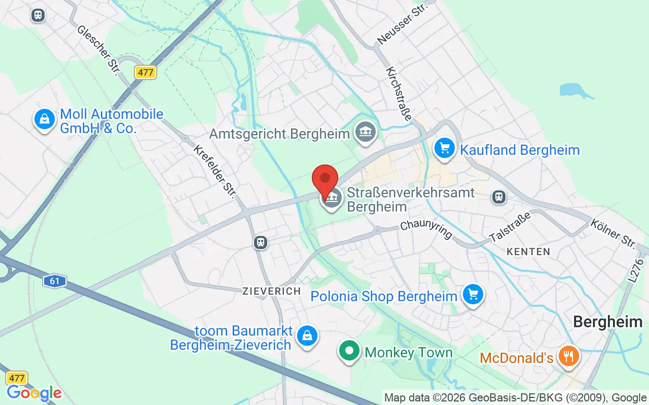 Zulassungsstelle Rhein-Erft-Kreis auf der Karte