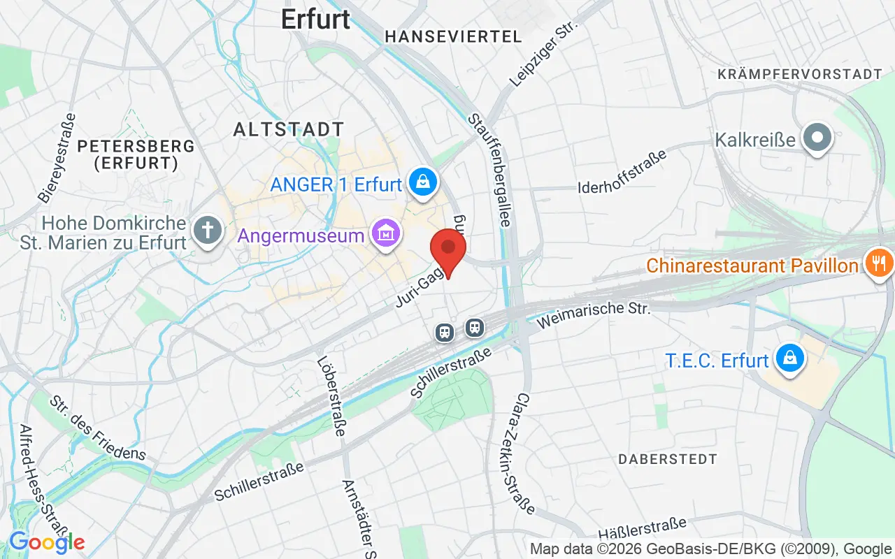 Zulassungsstelle Erfurt auf der Karte