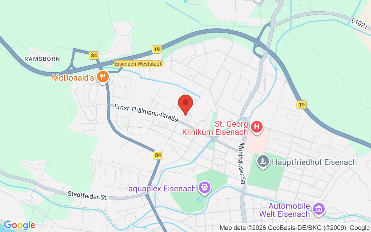 Zulassungsstelle Eisenach auf der Karte