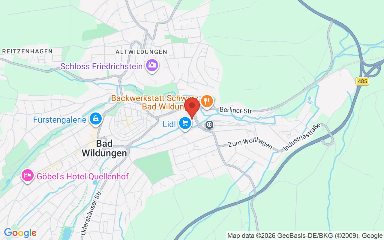 Zulassungsstelle Bad Wildungen auf der Karte