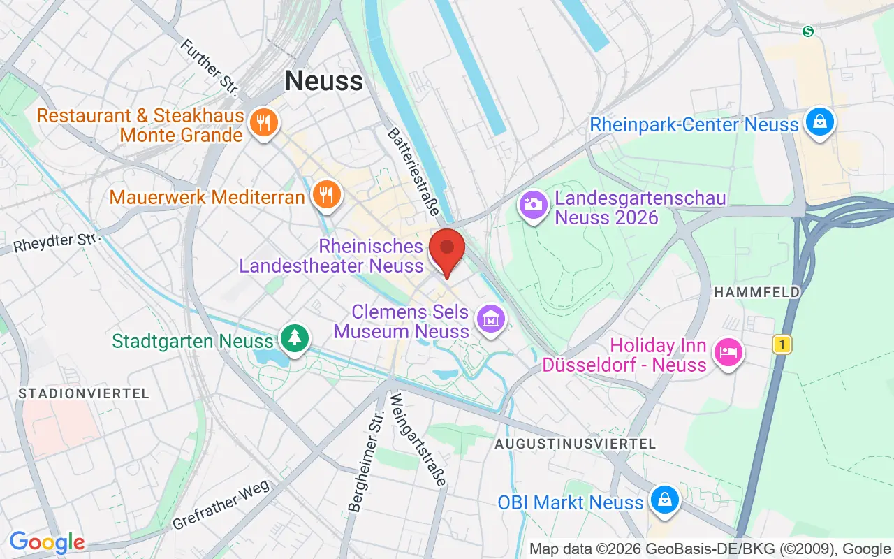 Zulassungsstelle Neuss auf der Karte