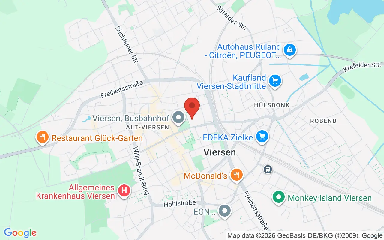 Zulassungsstelle Viersen auf der Karte