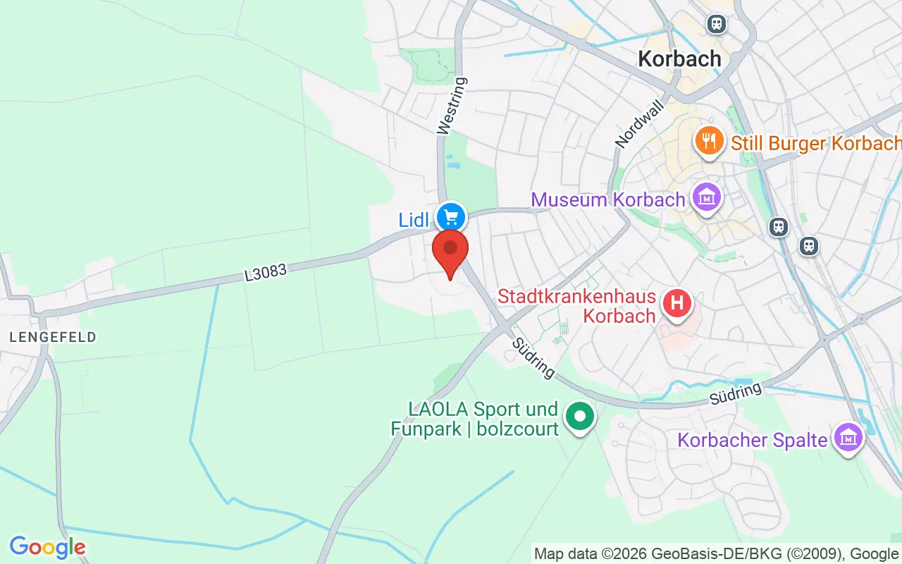 Zulassungsstelle Korbach auf der Karte