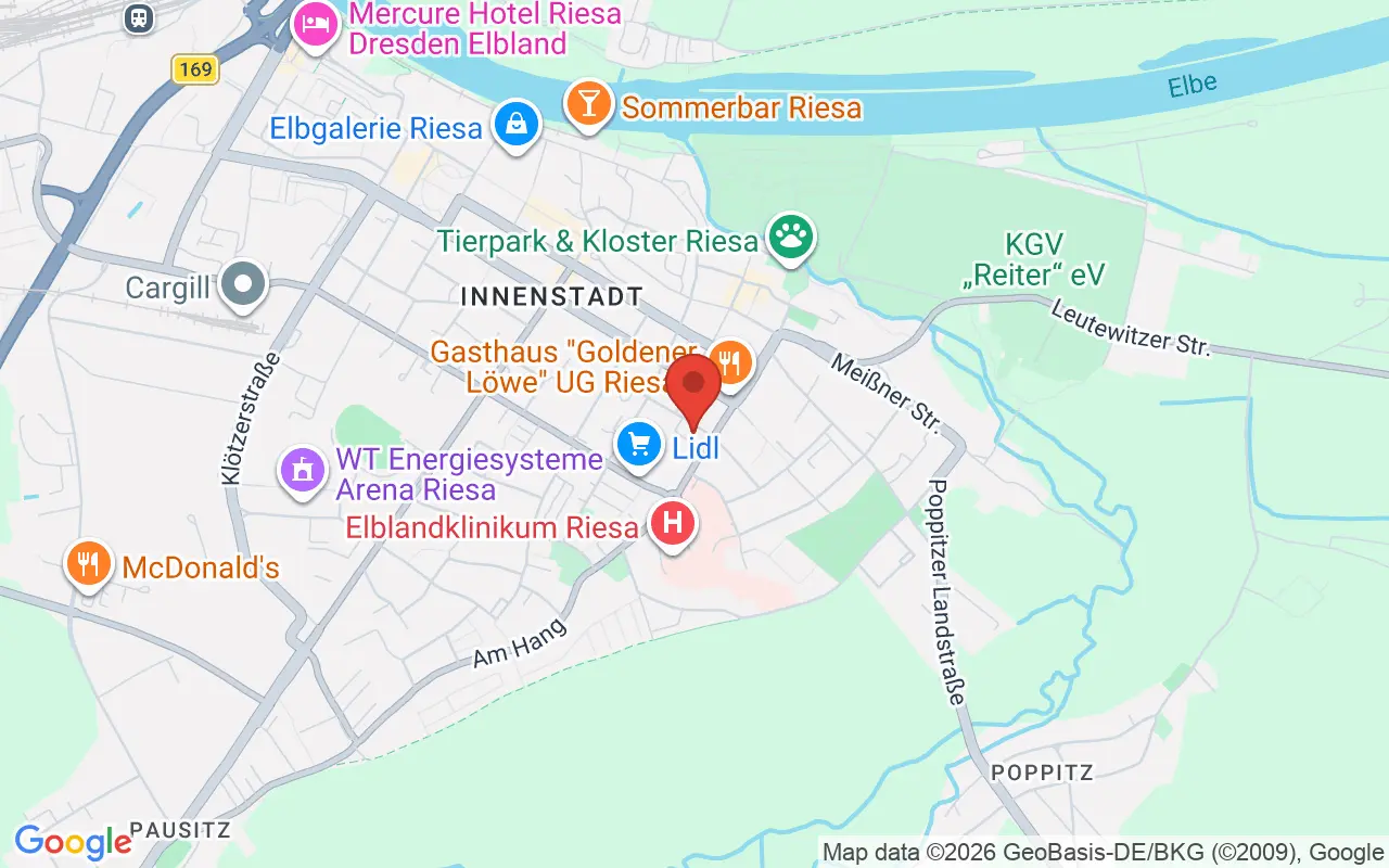 Zulassungsstelle Riesa auf der Karte