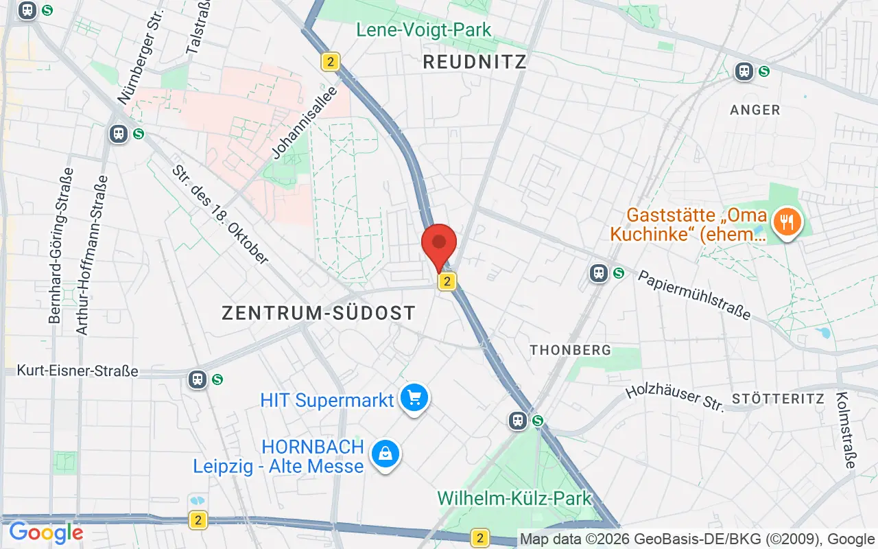 Zulassungsstelle Leipzig auf der Karte