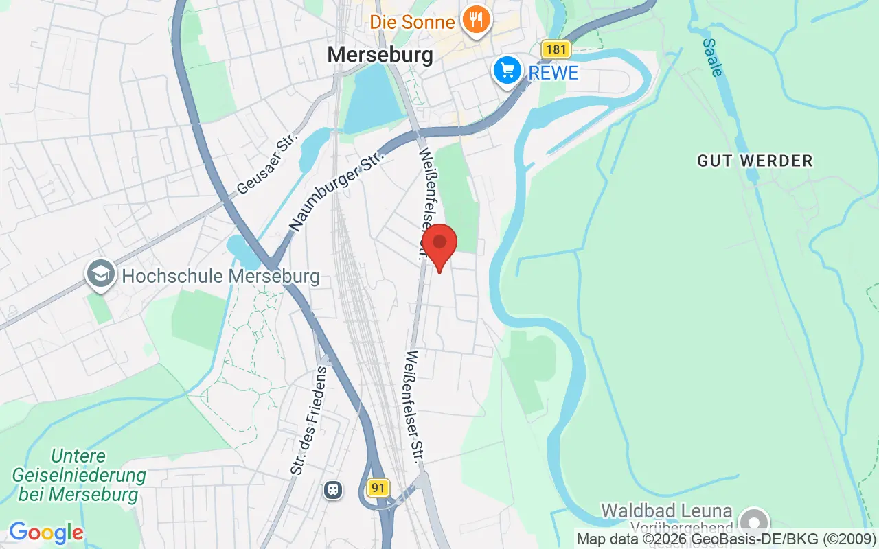Zulassungsstelle Merseburg auf der Karte