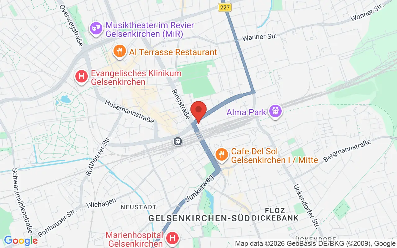 Zulassungsstelle Gelsenkirchen auf der Karte