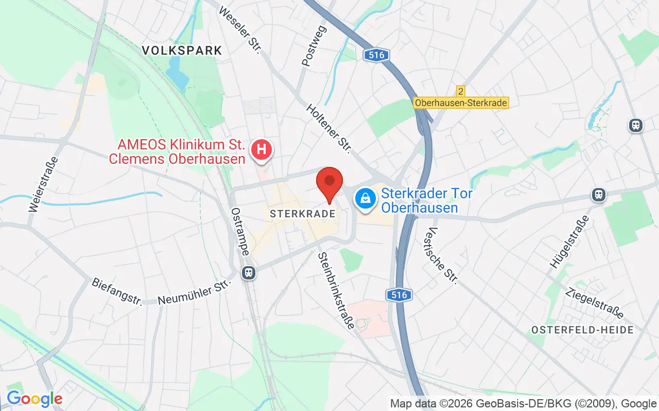 Zulassungsstelle Oberhausen auf der Karte