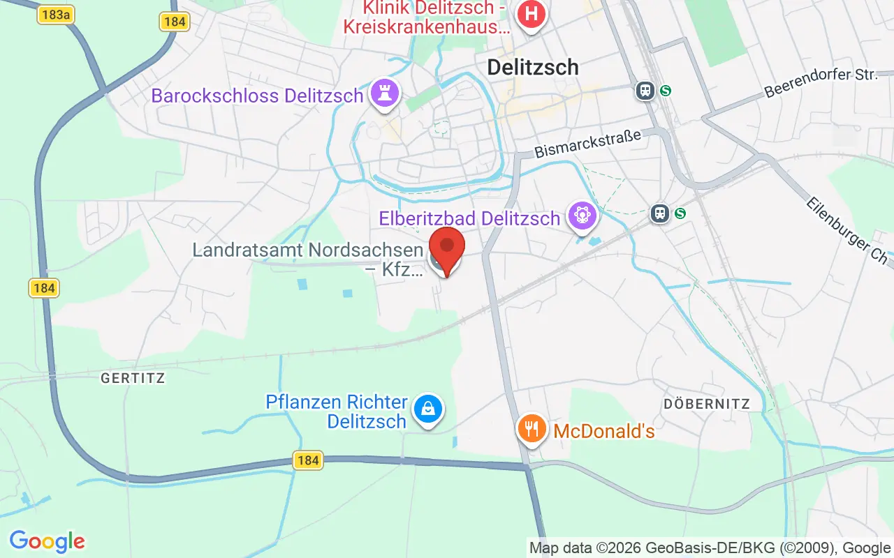 Zulassungsstelle Delitzsch auf der Karte