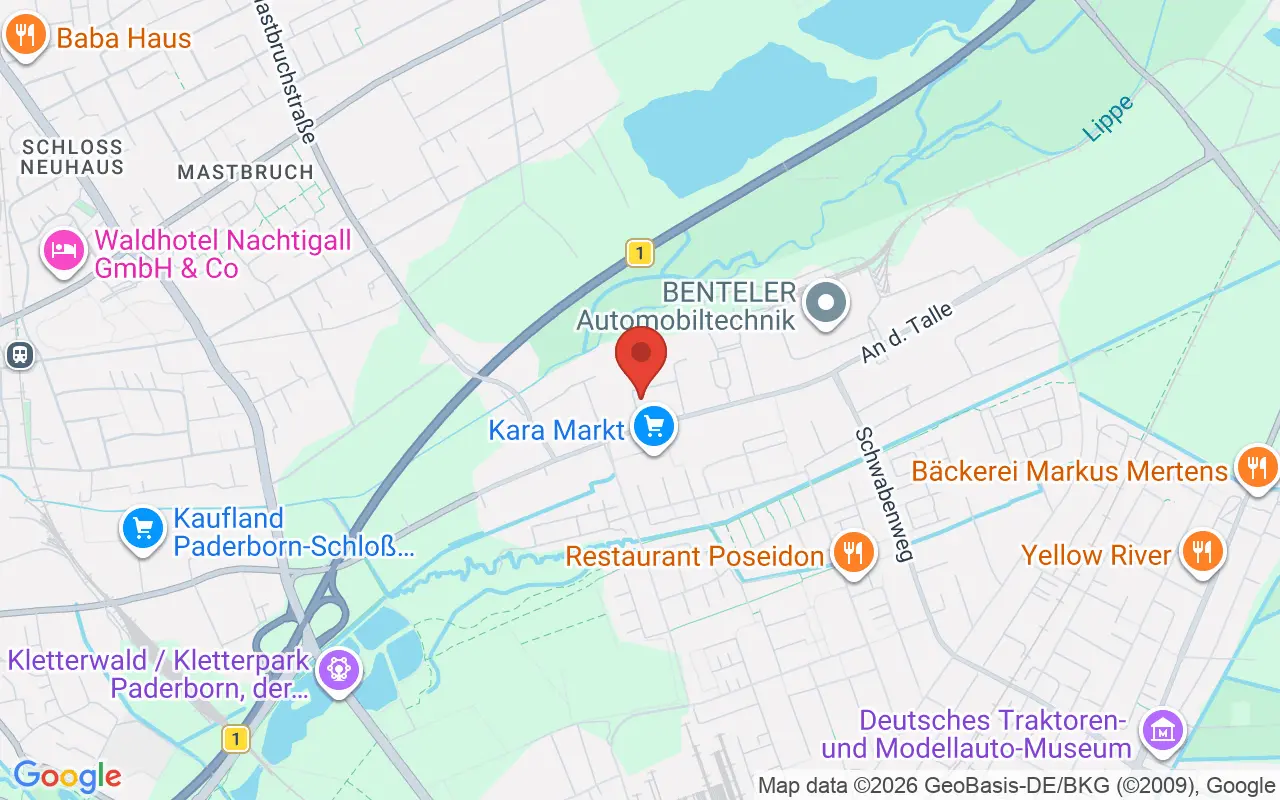 Zulassungsstelle Paderborn Kreis auf der Karte