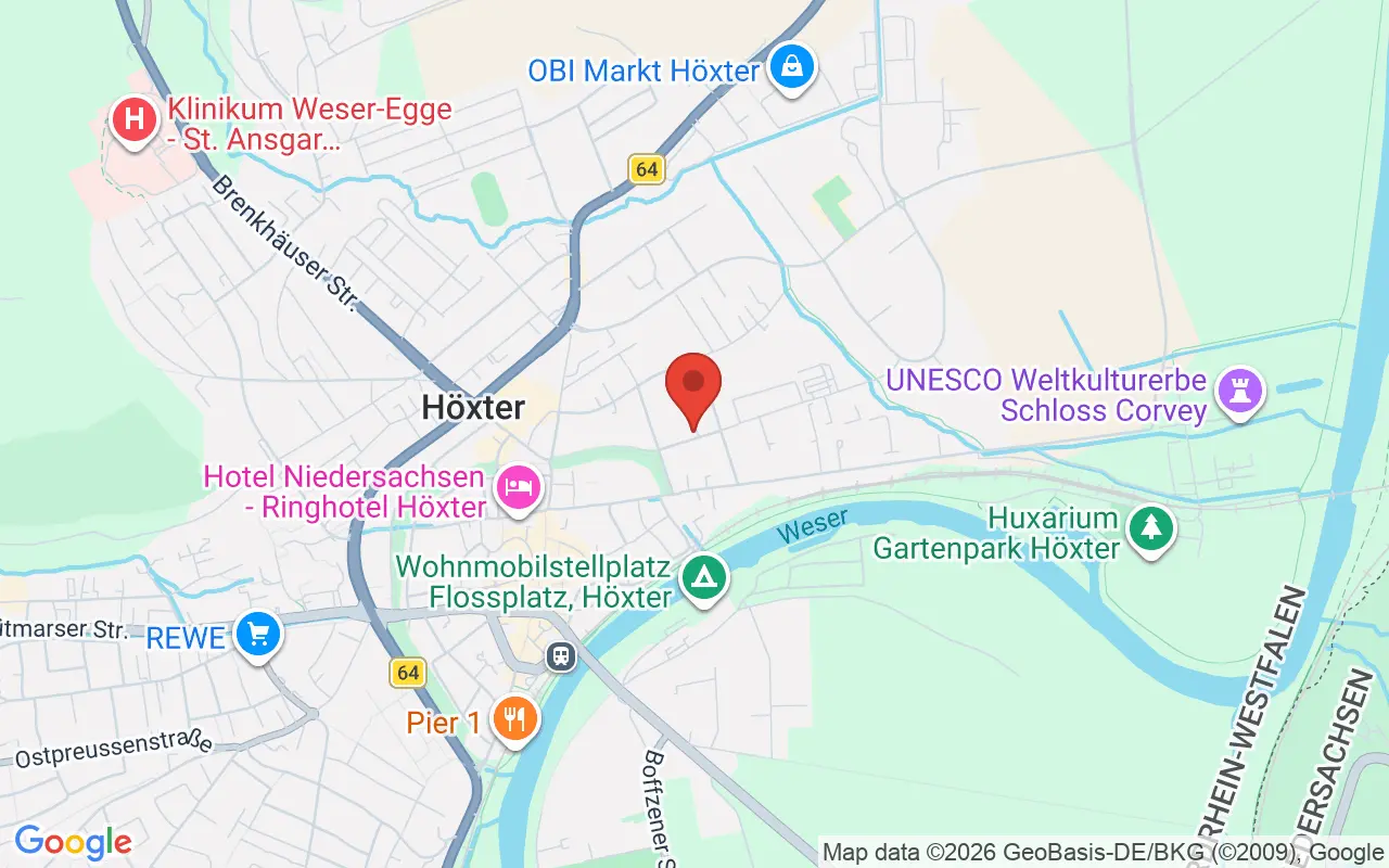 Zulassungsstelle Höxter auf der Karte