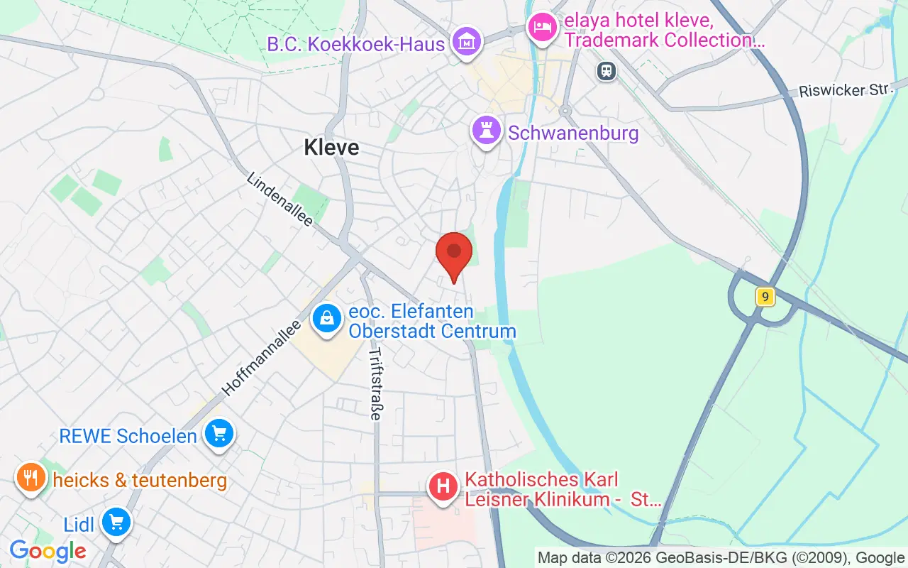 Zulassungsstelle Kleve auf der Karte
