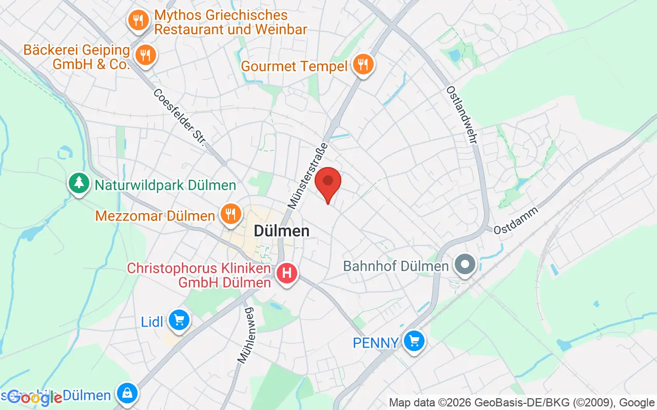 Zulassungsstelle Dülmen auf der Karte