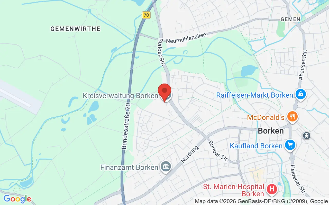 Zulassungsstelle Borken (Landkreis) auf der Karte