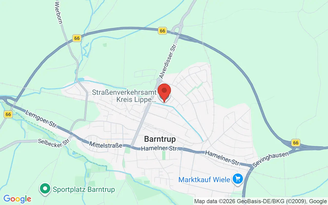 Zulassungsstelle Barntrup auf der Karte