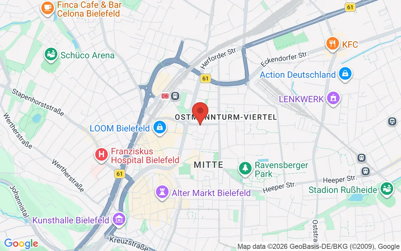 Zulassungsstelle Bielefeld auf der Karte