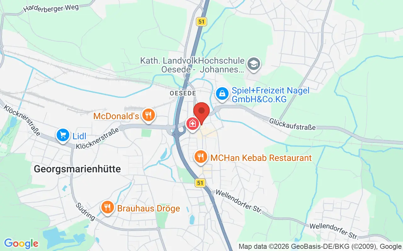 Zulassungsstelle Georgsmarienhütte auf der Karte