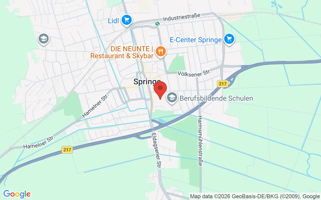 Zulassungsstelle Springe auf der Karte