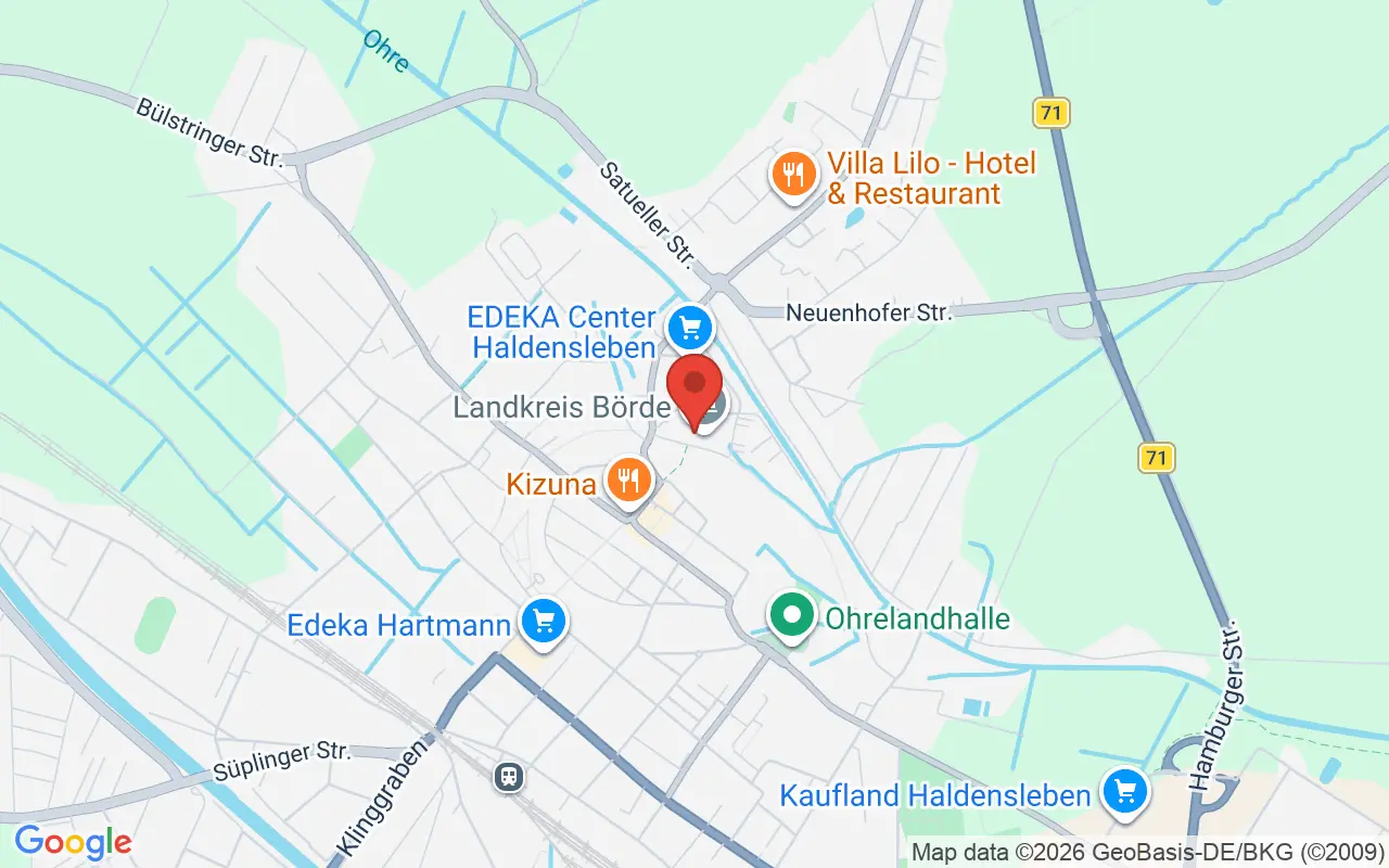 Zulassungsstelle Haldensleben auf der Karte