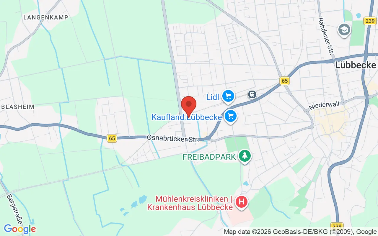 Zulassungsstelle Lübbecke auf der Karte