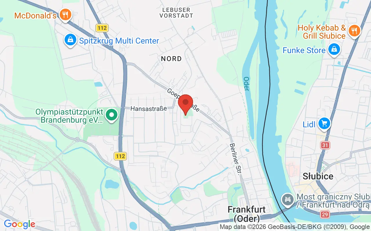 Zulassungsstelle Frankfurt (Oder) auf der Karte