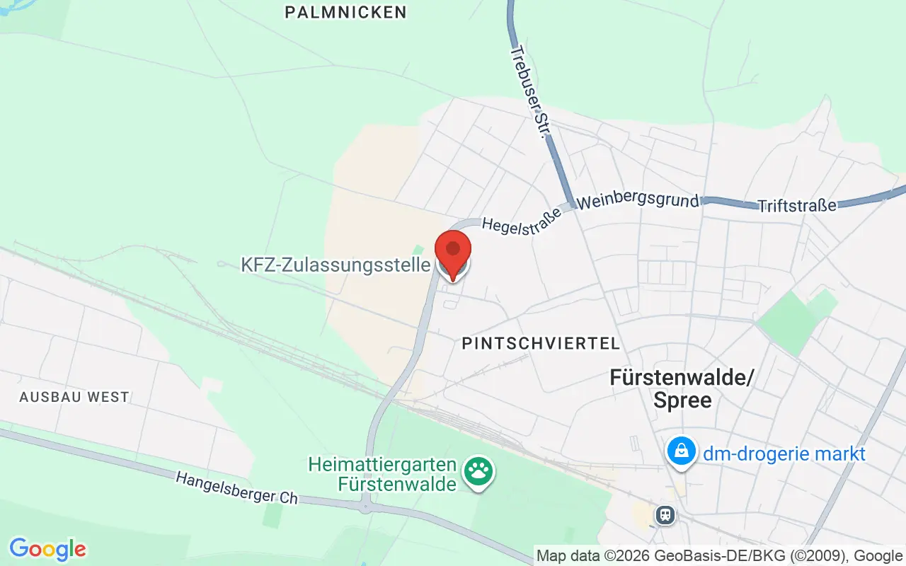 Zulassungsstelle Fürstenwalde-Spree auf der Karte