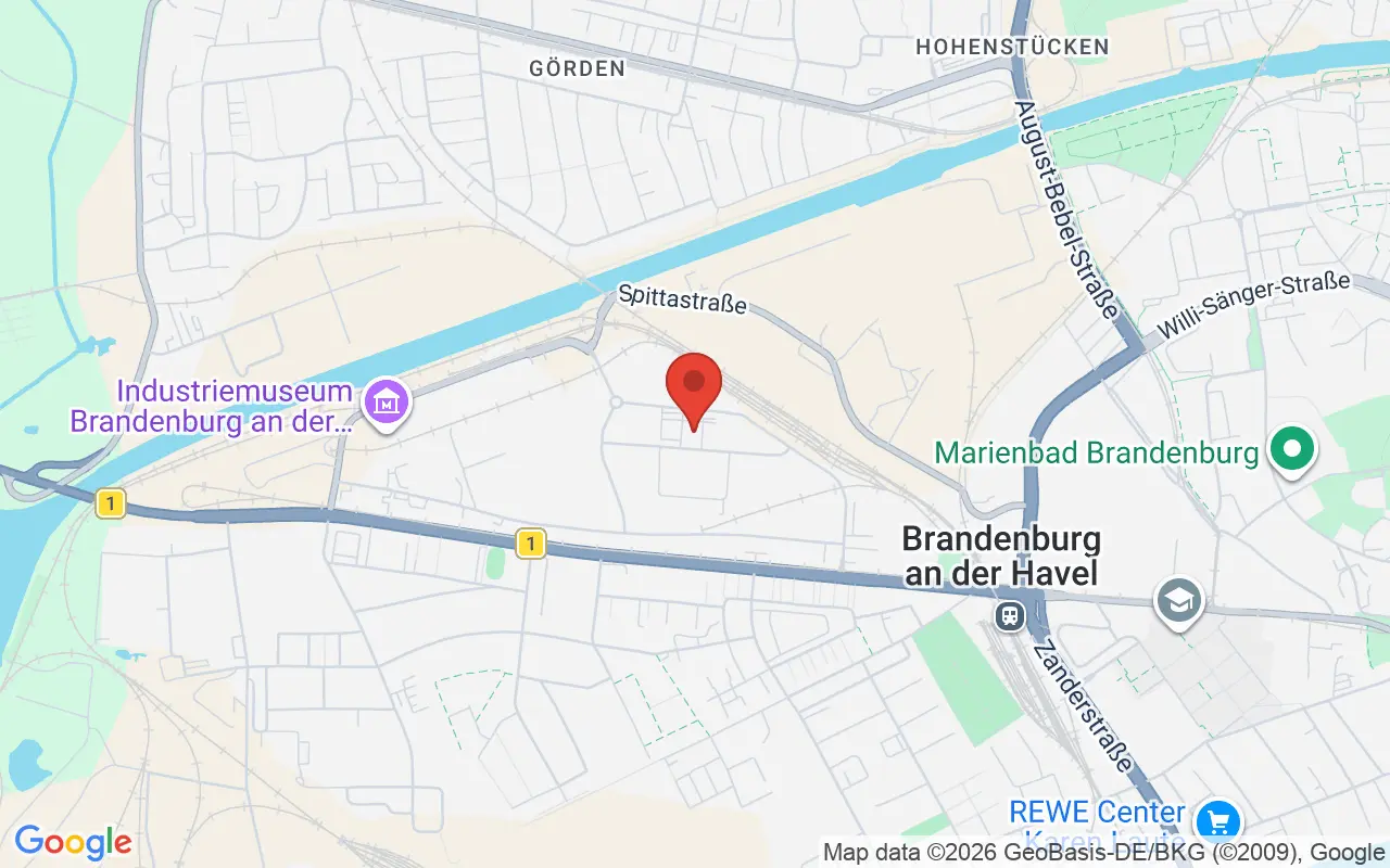 Zulassungsstelle Brandenburg auf der Karte