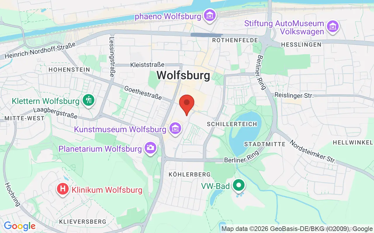 Zulassungsstelle Wolfsburg auf der Karte
