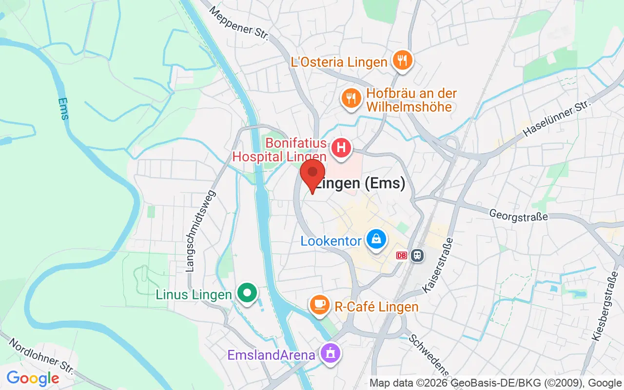 Zulassungsstelle Lingen auf der Karte