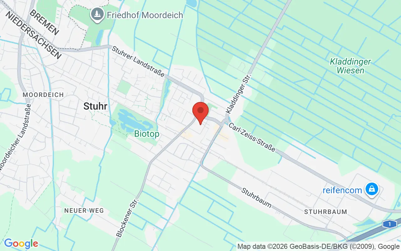 Zulassungsstelle Stuhr auf der Karte