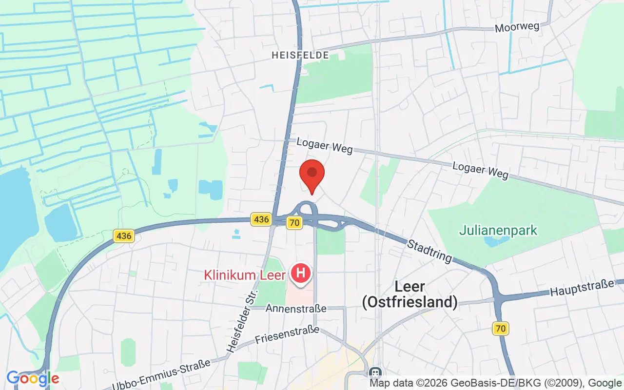 Zulassungsstelle Leer (Ostfriesland) auf der Karte