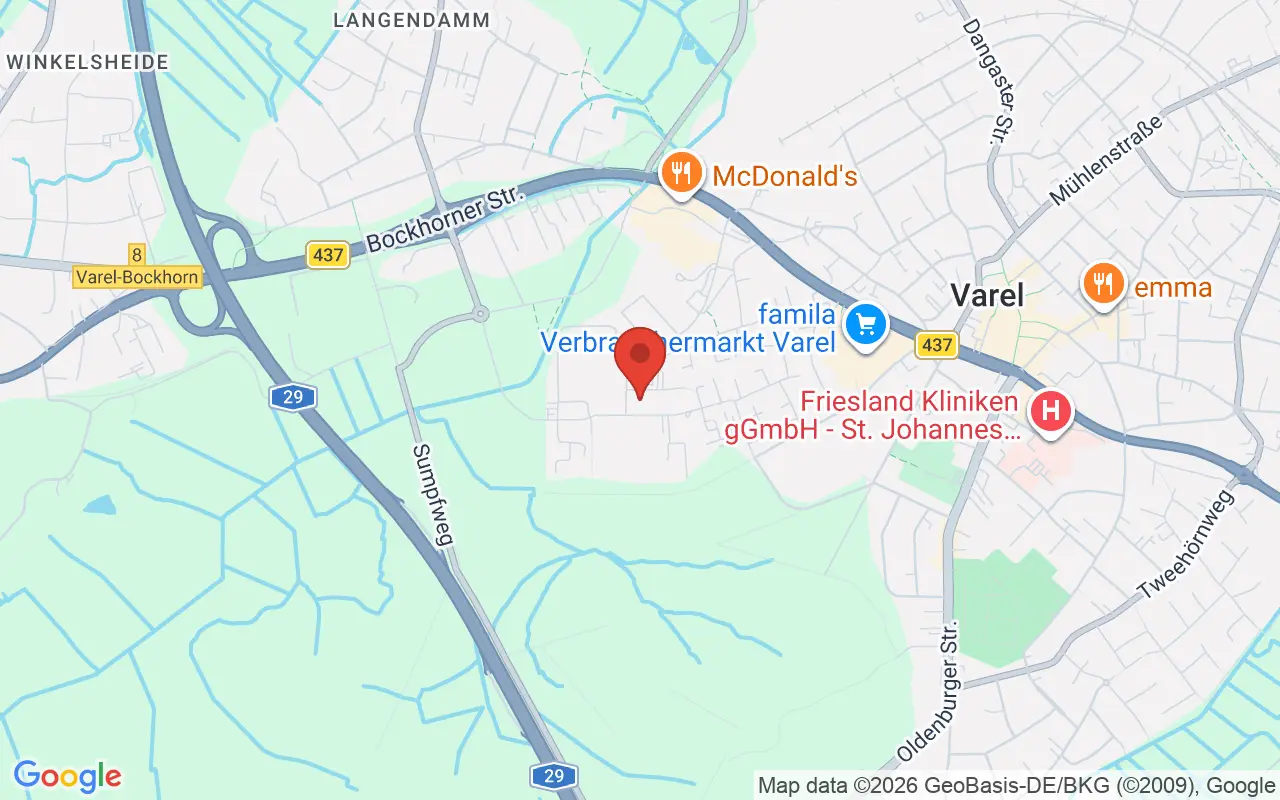 Zulassungsstelle Varel auf der Karte