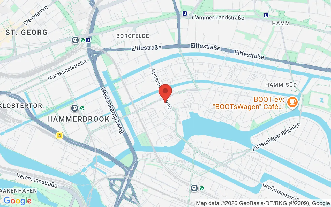 Zulassungsstelle Hamburg auf der Karte