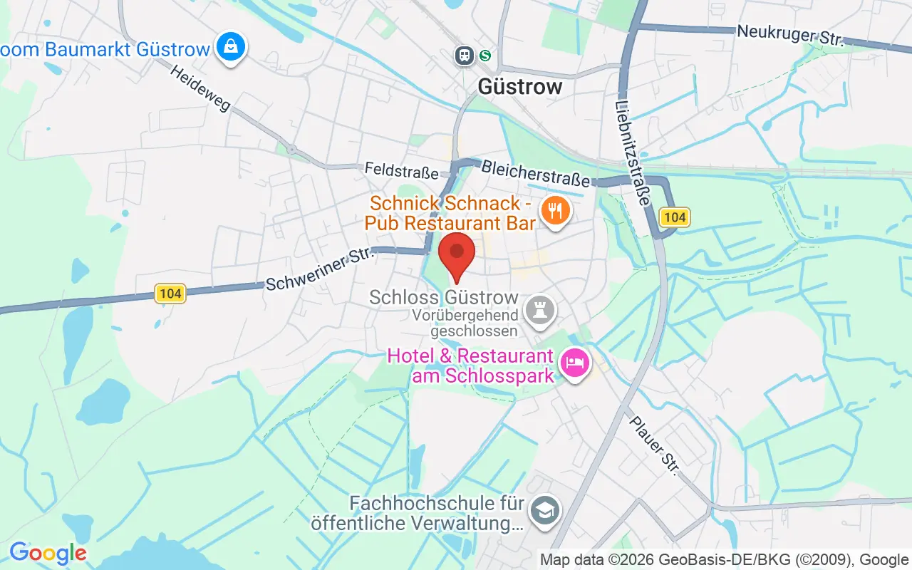 Zulassungsstelle Güstrow auf der Karte