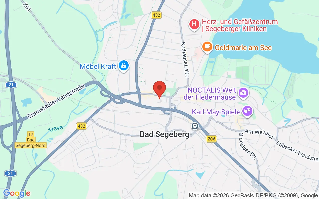 Zulassungsstelle Bad Segeberg auf der Karte