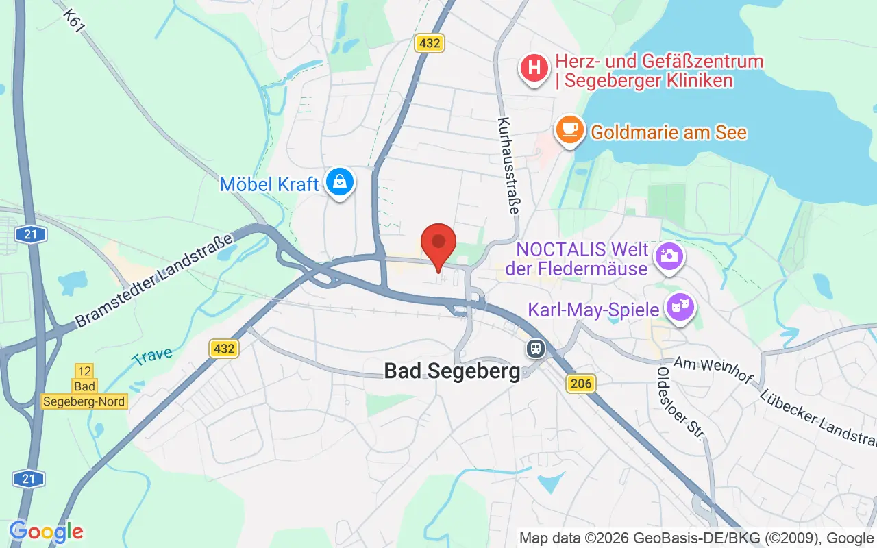 Zulassungsstelle Segeberg auf der Karte