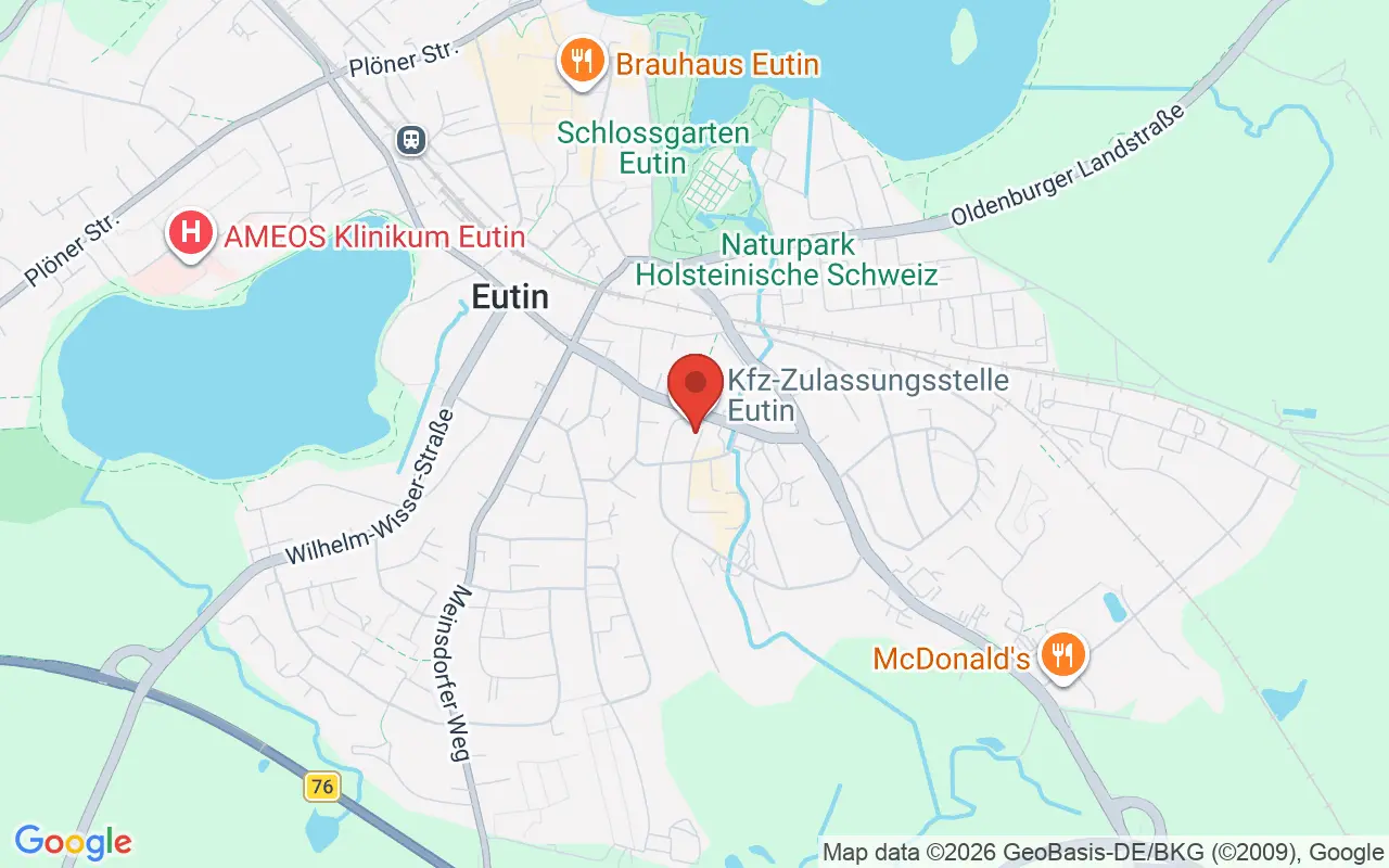 Zulassungsstelle Eutin auf der Karte