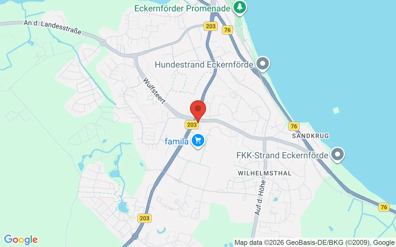 Zulassungsstelle Eckernförde auf der Karte