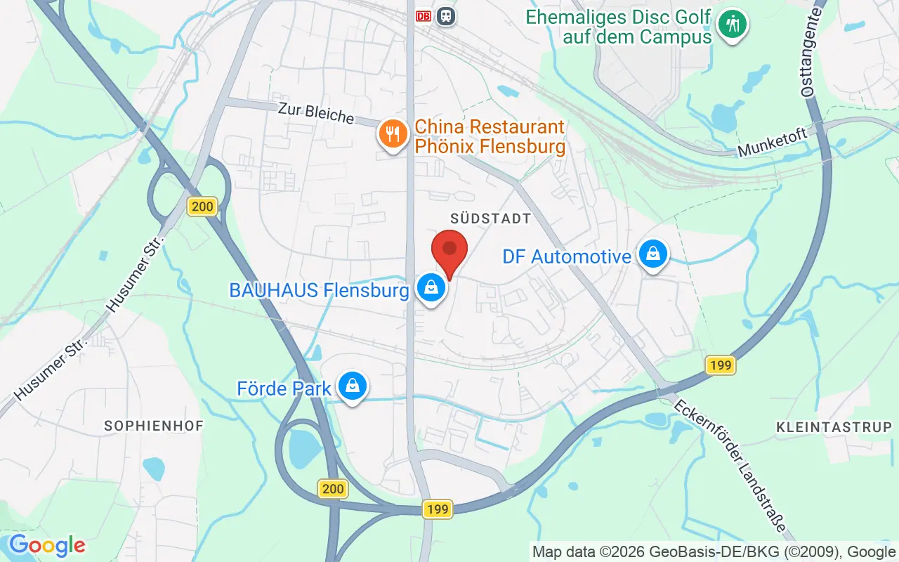 Zulassungsstelle Flensburg auf der Karte